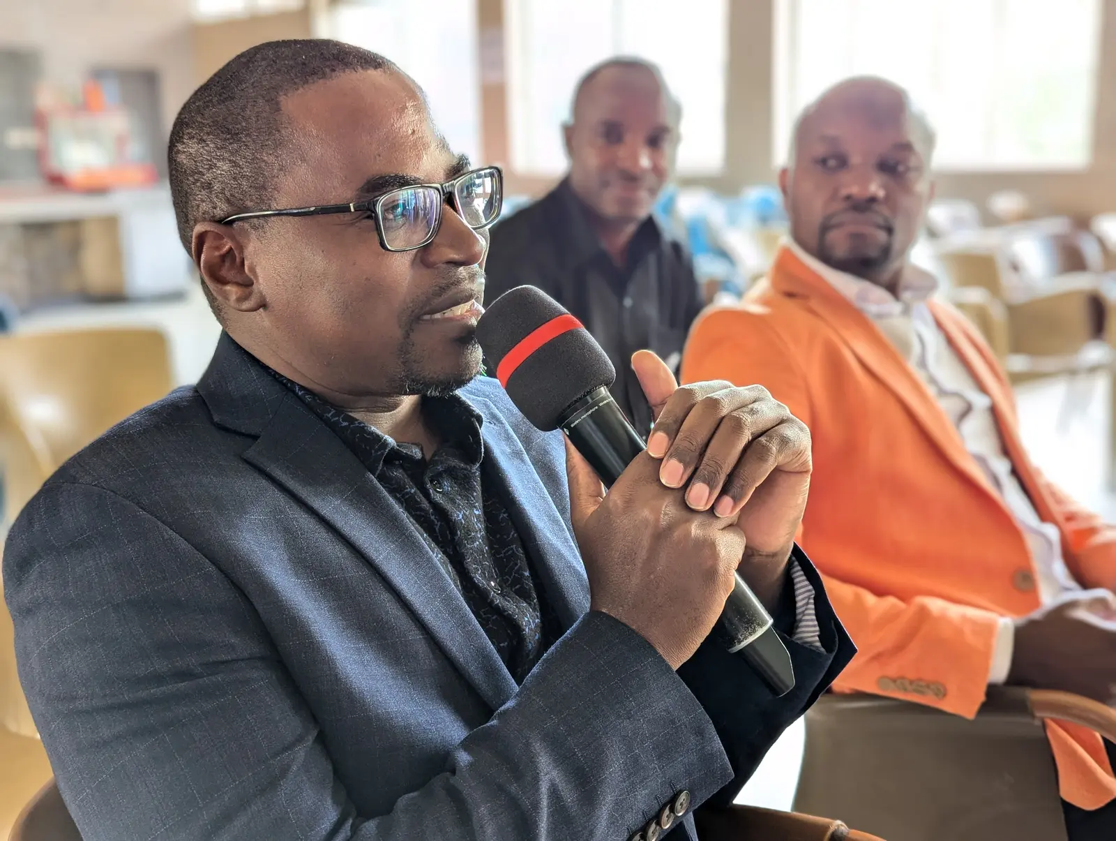 A group of Rhema alumni during a question and answer session