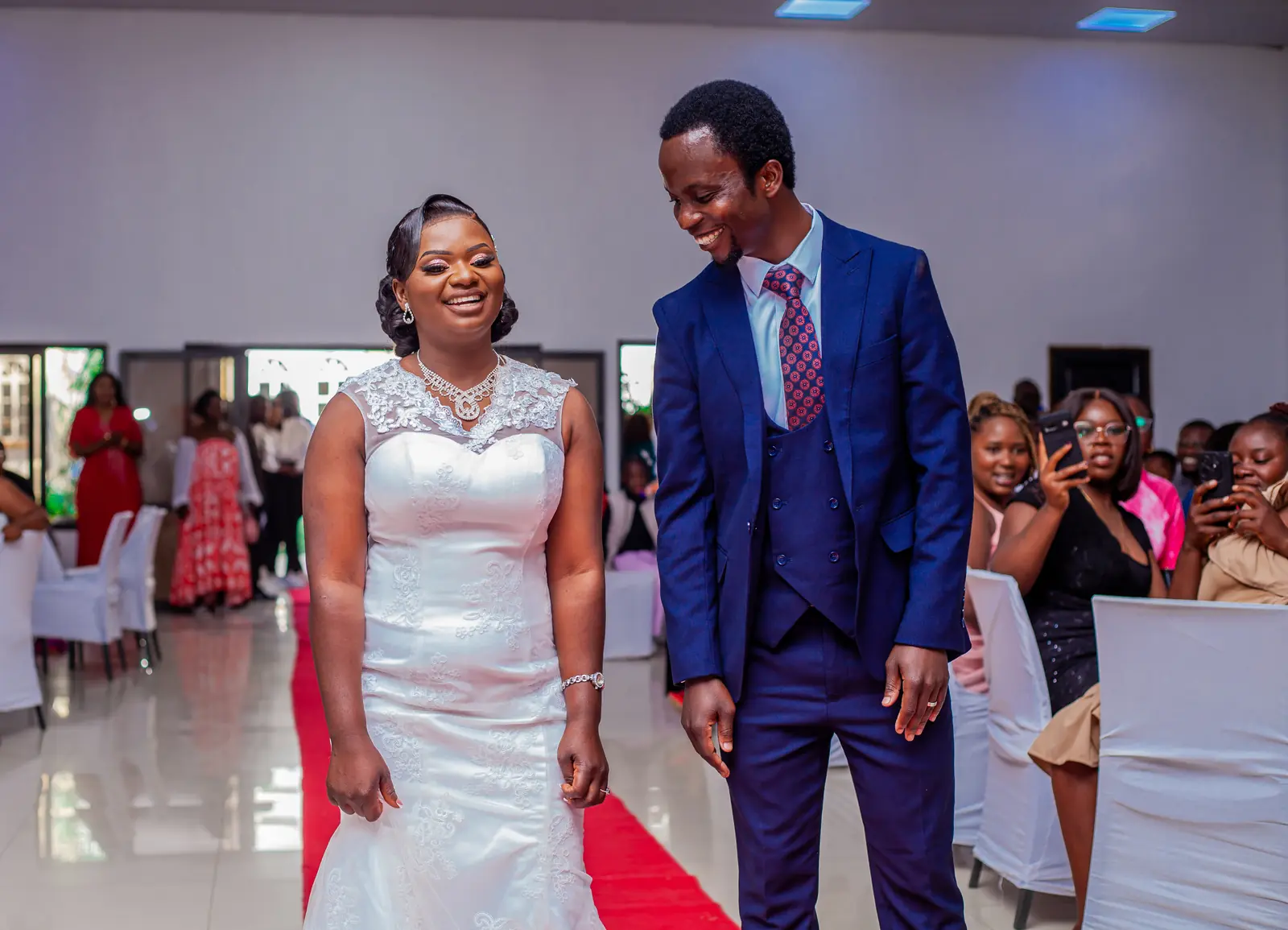 John Tembo (Class of 2023) and Petronella Mambwe during their wedding on Saturday, 12 July 2025